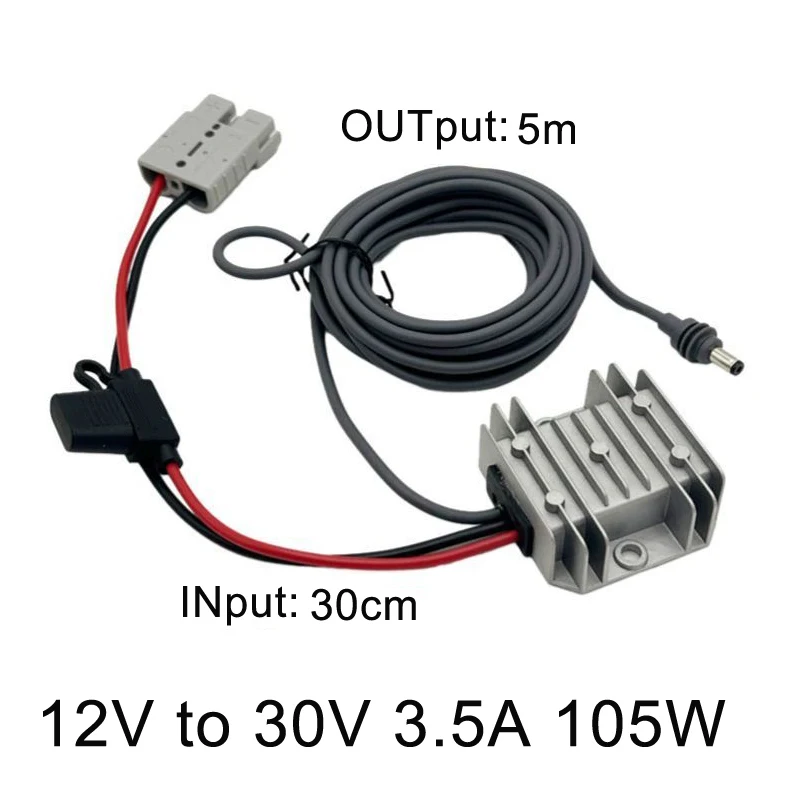 미니 스타링크 전동 공구 액세서리용 12V/24V에서 30V3.5A로 변환하는 전원 엘리베이터 케이블 (CC 코드 포함)