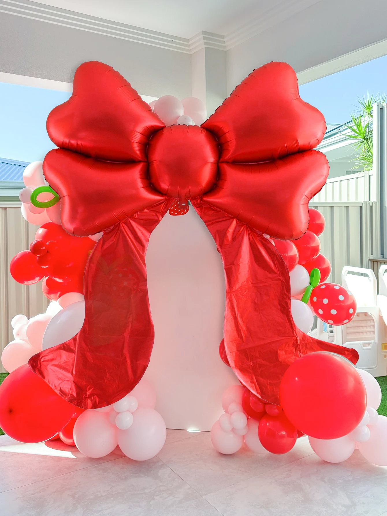 Large Pink Bow For Party Decoration 18.11x33.07 In Giant Pink Bow Decor Wedding Birthday Hanging Up For Party Christmas Decoration Arch Wall Window Outside Decoration Holiday Products