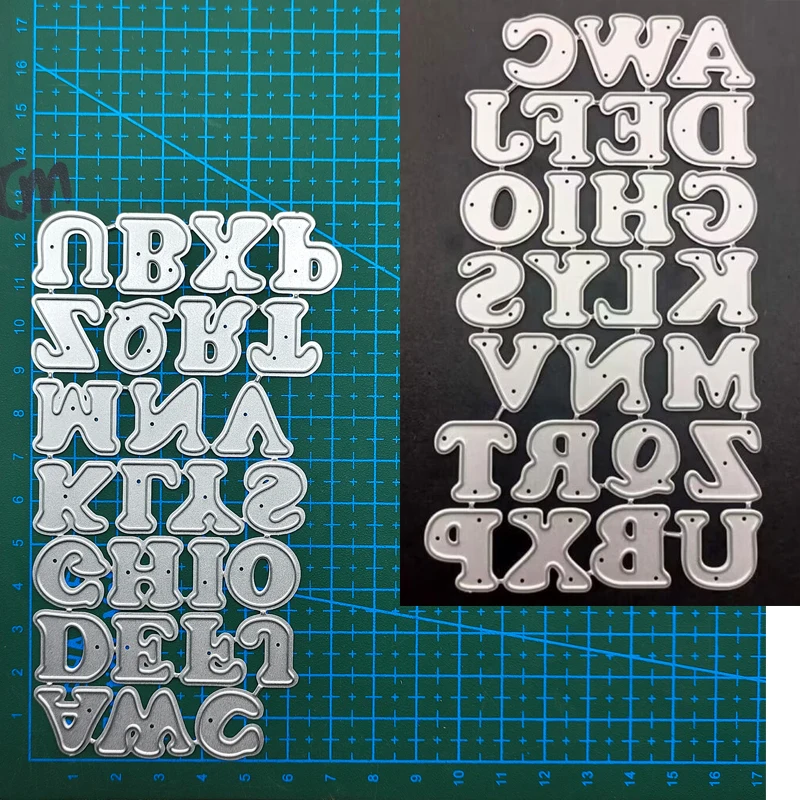 영문 공예 다이 장식 금속 절단 다이 스크랩북 스탬프, 엠보싱 종이 카드 테두리 템플릿 펀치 스텐실 DIY 