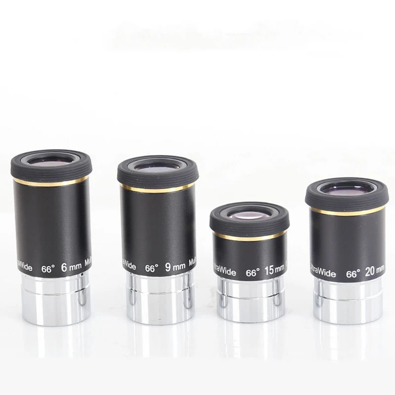 Ultra Wide Angle 66 Degree Eyepiece UW6mm 9mm 15mm 20mm High