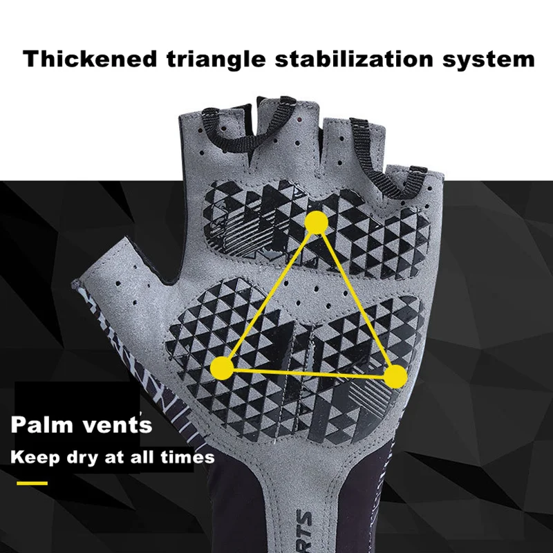 Touch Screen Long Half Fingers Gel Soft Sports Cycling Gloves MTB Road Bike Racing Glove Women Men Bicycle Gloves S02 Breaking 4