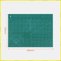A2 60 * 45cm Cutting Board Grid Line Self-Healing Cutting Board Craft Card Multicolor Double-Sided Desktop Manual Cutting Pad 6