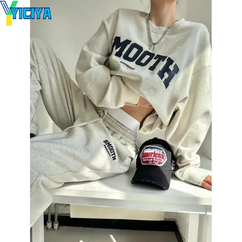 Рисунок 2 - YICIYA y2k брючный комплект с надписью