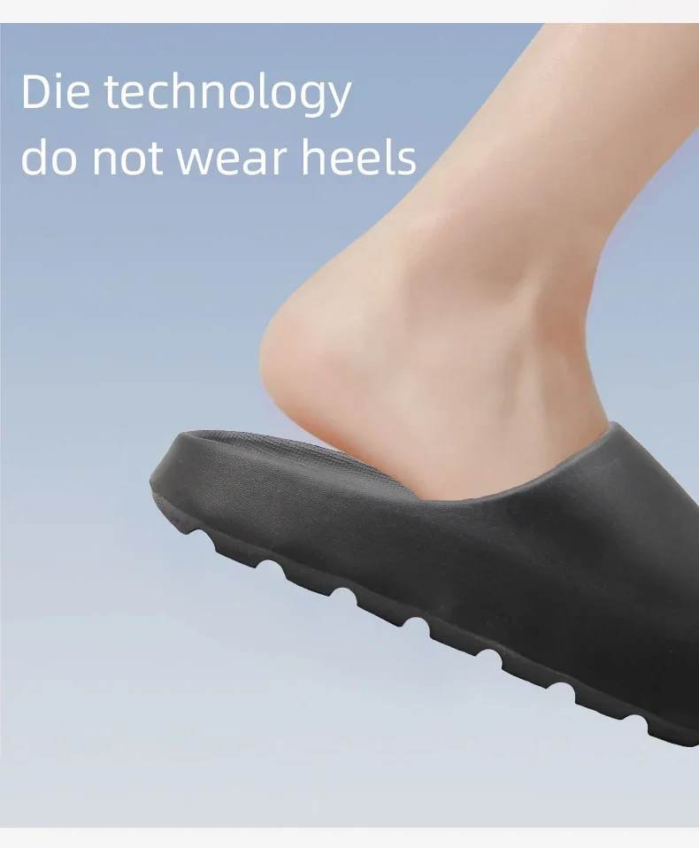 Heiße Kokosnuss-Hausschuhe, fühlen sich wie auf Scheiße treten. Sandalen mit dicken Sohlen, Sommer, neue rutschfeste Damen-Sandalen, EVA-Slides – Detail 4