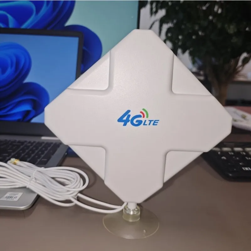 4G LTE 안테나 700-2700MHZ 35dbi 이중 케이블 SMA Male x2 커넥터 698-960/1700-2700Mhz 화웨이 4G 라우터 리피터용