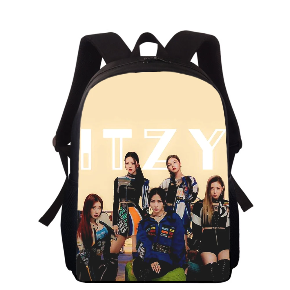 KPOP ITZY 15” 3D Print Kids Backpack Primary School Bags for Boys Girls Back Pack Students School Book Bags