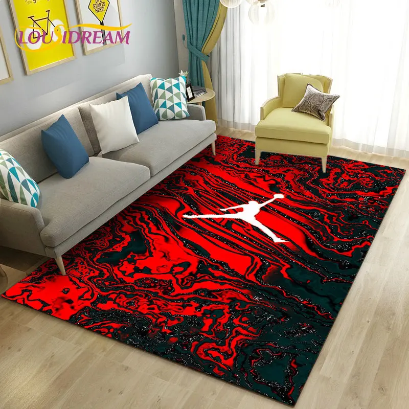 

Fashion carpet basketball 3D printing carpet bathroom anti-skid floor mat living room bedroom carpet children's game carpet