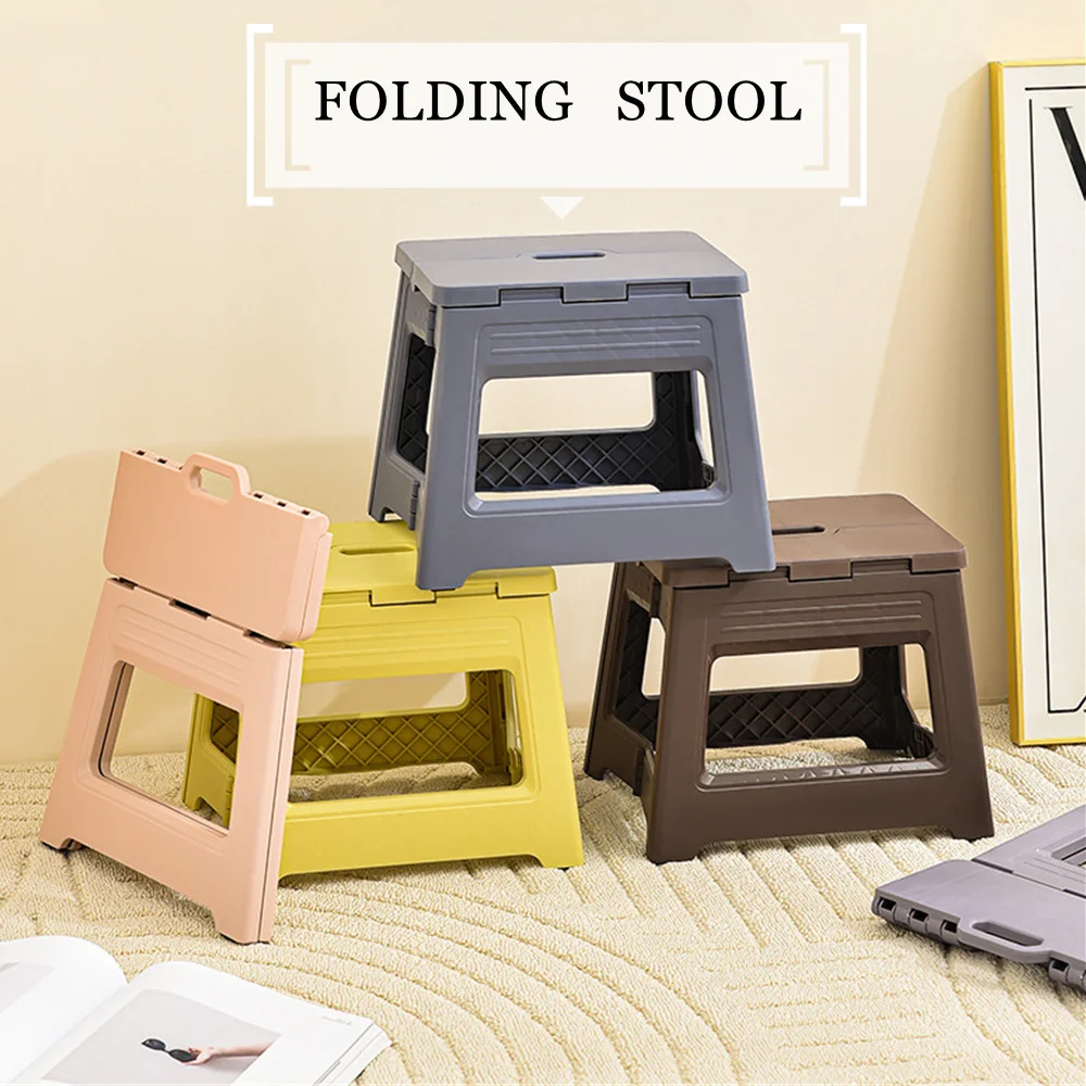 Plastic Folding Stool, Portable Foldable Stool, Ultra-light Fishing Chair, Outdoor Folding Camping Portable Beach Chair