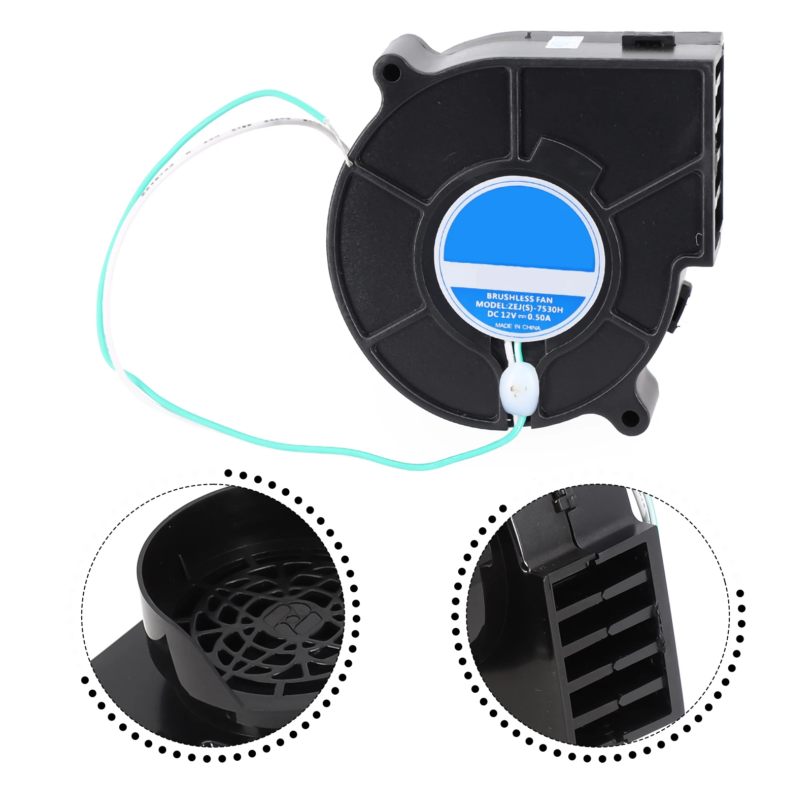 

1pc 78.5*77.5mm Air Blower For Outdoor Holiday Yard Inflatables Decorations Black Home Garden Power Tool Accessories Parts