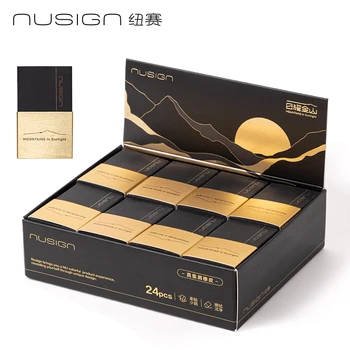 NUSIGN Set di gomme da cancellare nere e dorate Regali di cancelleria alla moda per forniture per ufficio scolastico Studenti artisti di schizzi senior