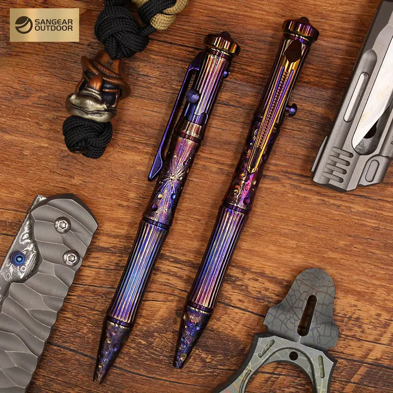 

Multifunctional EDC G2 Refill Titanium Alloy Tactical Pen Hand Sport Tool Carved Self-defense Broken Window Pen Outdoor Tools