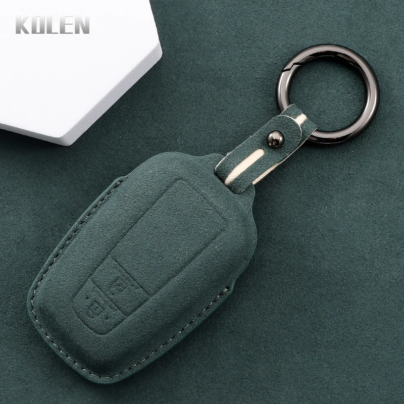 Black PU Leather Remote Key Fob Cover Case For Toyota C-HR & Prius C – 2-Button Holder, 60-Day Warranty