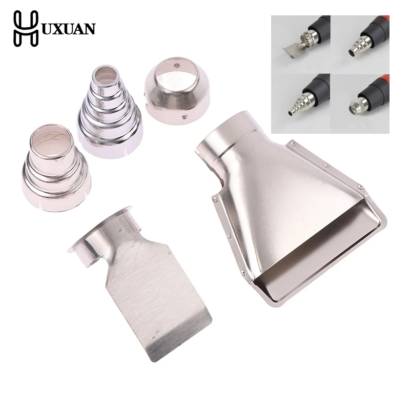 

5pcs Hot Air Fan Nozzle Kit 35mm Diameter Stainless Steel Hot Air Gun Heat Resisting Nozzles for Soldering Station Nozzle Tool
