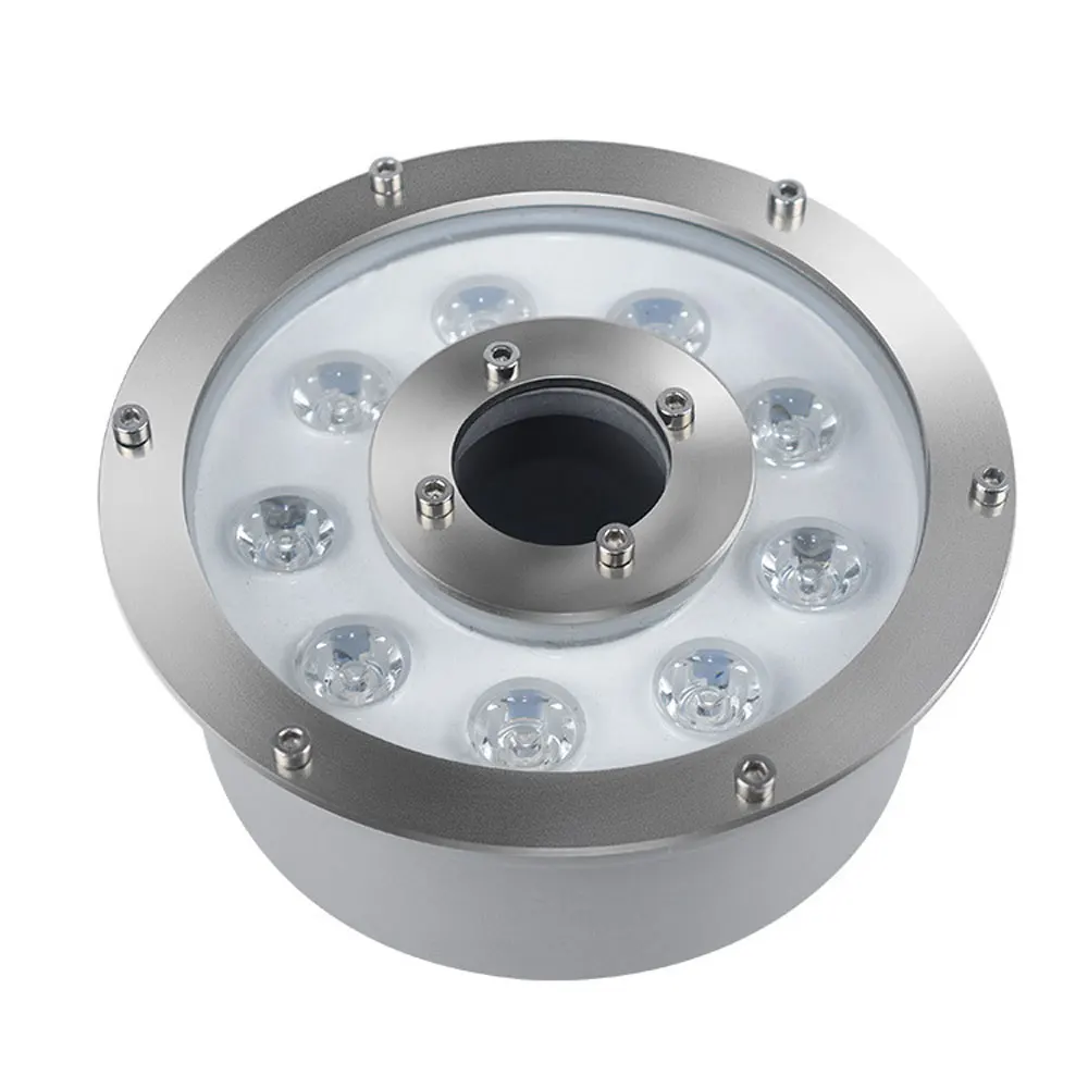 

Aluminum Alloy LED Fountain Light 6W 12W 18W 24W 35W Floor Lamp waterproof Gradient Swimming Landscape Lamp Hot Spring Light 24V