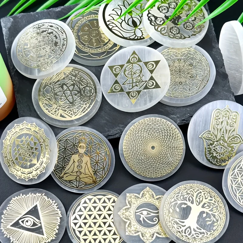 Crystal Selenite charging plate 1