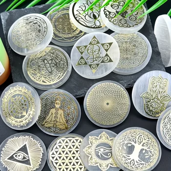 Crystal Selenite charging plate 1