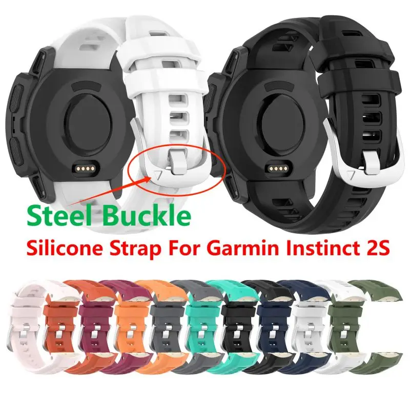 

Silicone Strap For Garmin Instinct 2S Smart Watch Wrist Band Bracelet Sport Soft Wristband Accessories SmartWatch Instinct2S