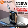 Xiaomi 50000mAh Power Bank 120w Detachable Usb To Type C Cable Two-way Fast Charger Mini Powerbank For Iphone Xiaomi Samsung 1