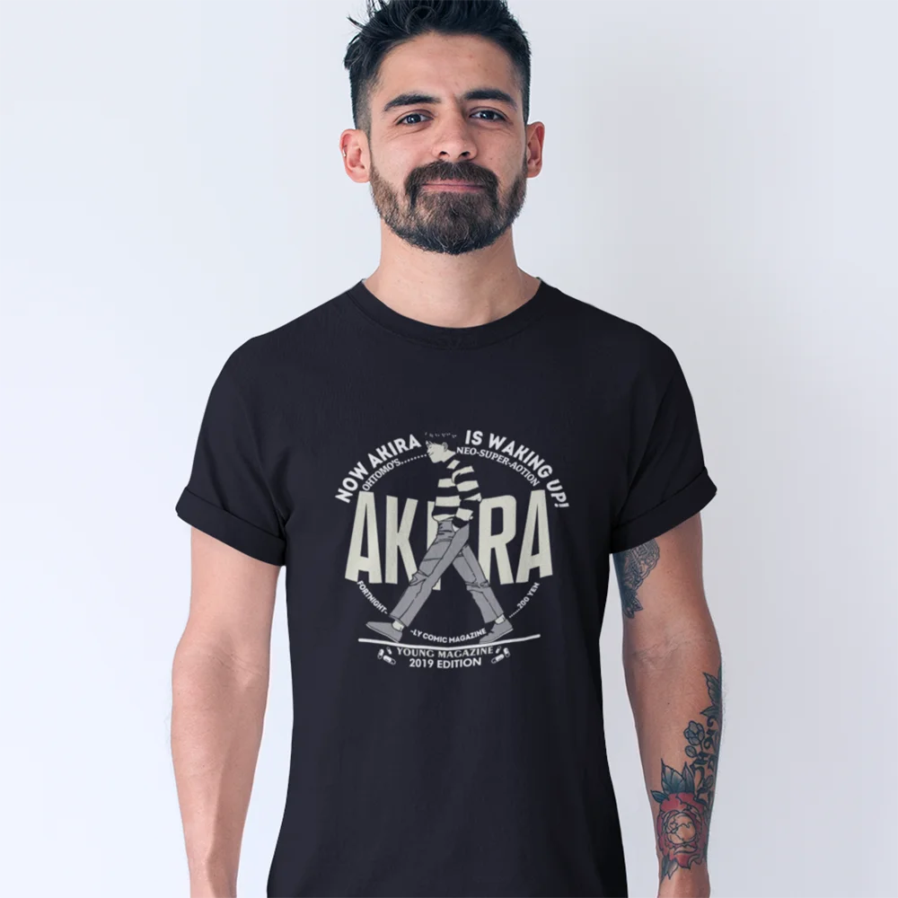 Jetzt ist Akira-Aufwachen Comics japanische Kaneda Manga Neo Tokio Retro Tetsuo Vintage T-Shirt für Mann 100% Baumwolle gedruckt plus Größe