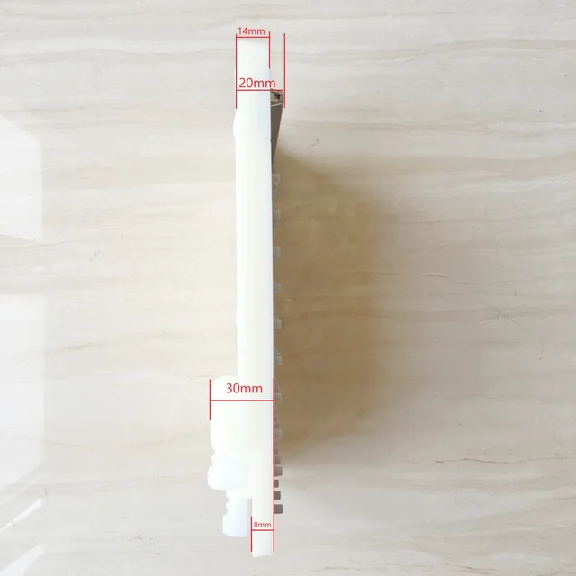 หัวฝักบัวสี่เหลี่ยม ABS ขนาด138x213มม. หัวฝักบัวแบบมีรูขนาด6*10อุปกรณ์เสริมหัวฝักบัวแบบหยดน้ำ 4