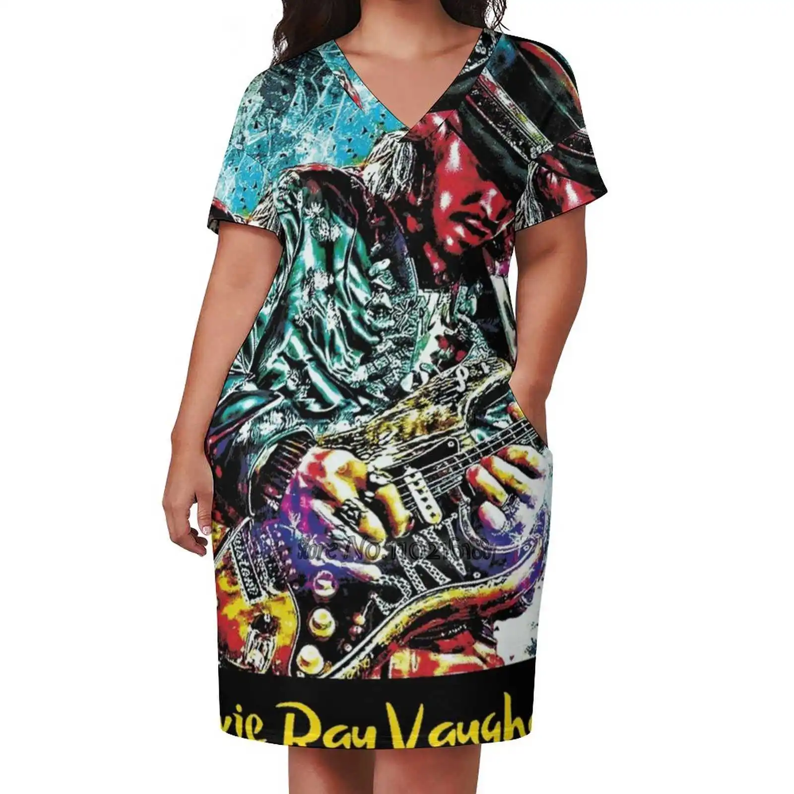 Splitter Fashion Street Dress Gonna A Maniche Corte Con Scollo A V Allentato Gonna Casual Da Festa 5Xl Vassoi Ray Srv Stuff Guitar Hero Tour