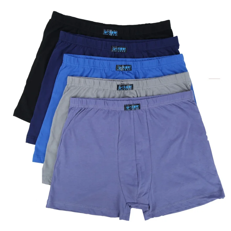 100% cotton 4Pcs Men's Boxer Pantie Lot Underpant Loose Large Short Cotton Plus Size Underwear For Mens Boxer Male 8XL 9XL 10XL 10pcs lot boxer men underpants plaid underwear man cotton loose woven men s family panties comfort male shorts boxers for men