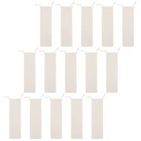 15 Pcs Storage Bag Straw Travel Toothbrushes for Children Portable Cotton Linen Drawstring 1