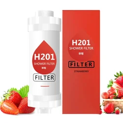 Scented Shower Head Water Softener & Purifier for Enhanced Hair and Skin Care (Strawberry)
