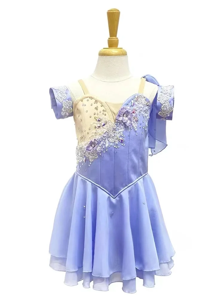 

Новый голубой костюм-пачка для соревнований или выступлений для детей и взрослых