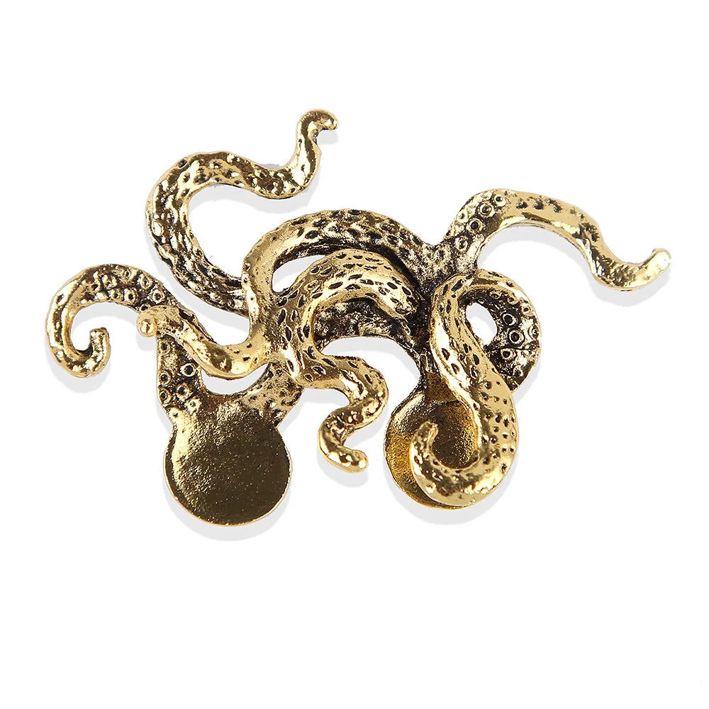 Exquisite Kreative Krokodil-, Tiger- und Oktopus-Tierbroschen für Herren und Damen, Vintage-Anzugnadeln für Kragen, Partyschmuck – Detail 7