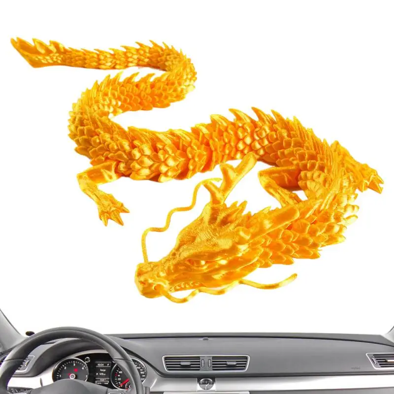 

Украшения с 3d принтом дракона, Китайские драконы, 3d Печатный шарнирный китайский дракон, аквариум, ландшафтное украшение