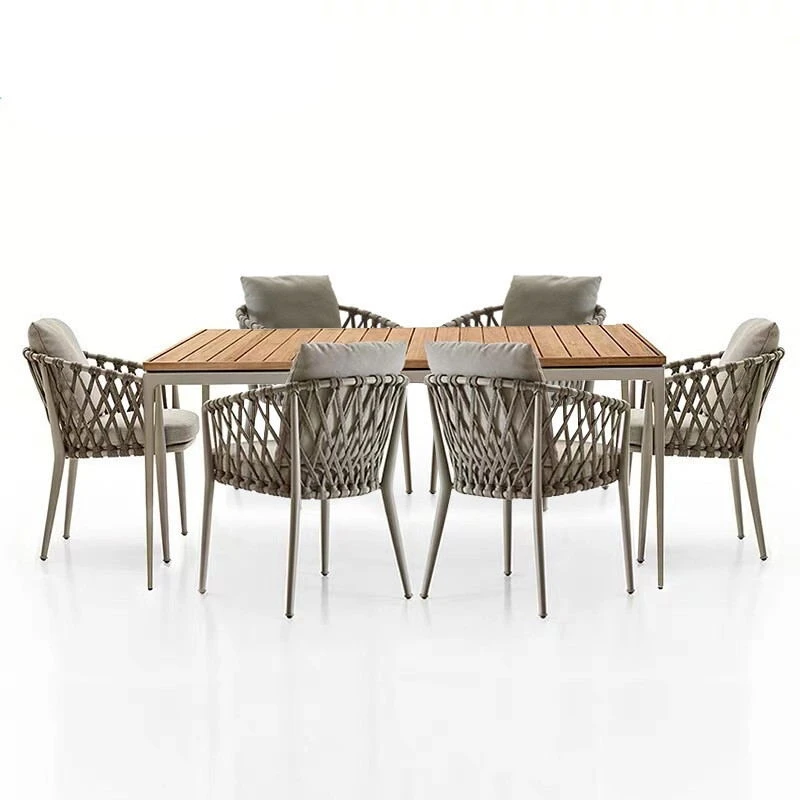 BFP Home Modern Table Chair Set Furniture Rattan Garden Chair Coffee Shop Garden Outdoor Patio Furniture Rattan