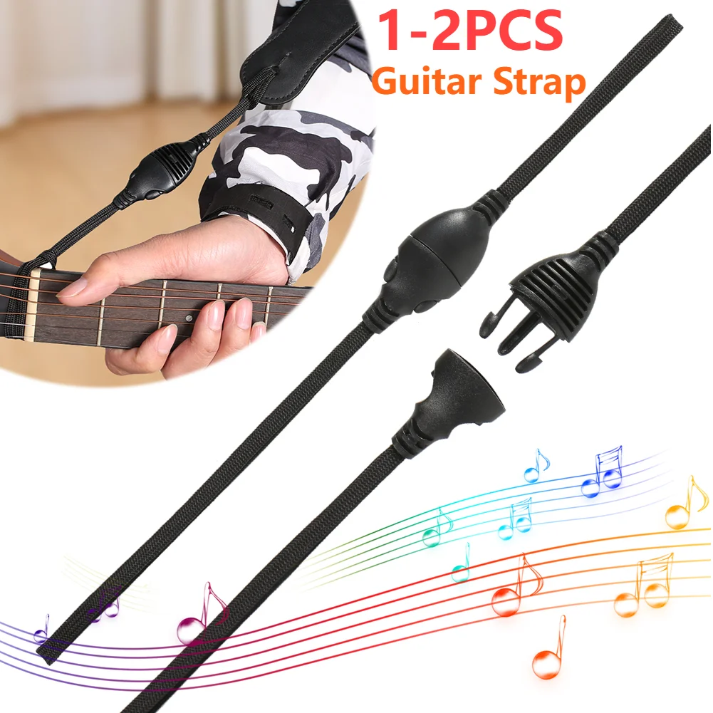 Quick Release Acoustic Guitar Strap Locks for Secure Headstock Attachment