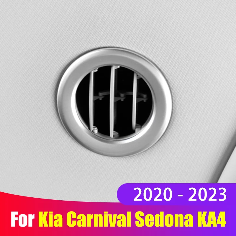 

Car Roof Air Conditioning Outlet Frame Decoration Ring Cover Sticker For Kia Carnival Sedona KA4 2020 2021 2022 2023 Accessories