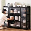 Minimalist Modern Kitchen Cabinets Home Small Apartment Kitchen Cabinet Large Capacity Multi-layer Living Room Storage Cabinets 1