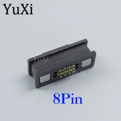 Waterproof Magnetic Pogo Pin Connector with 2A Power, Male - Female Spring Loaded, Multi - Pin Options (8Pin)