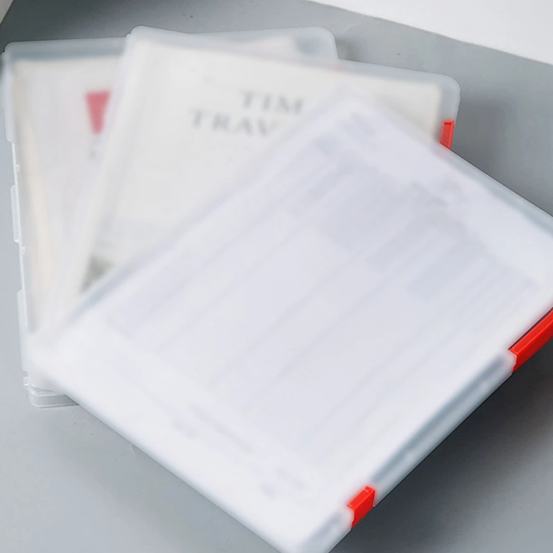 A4/A5 File Storage Box Transparent File Contract Classification Bills Sorting OfficeDocument Supplies Data Preservation Folder