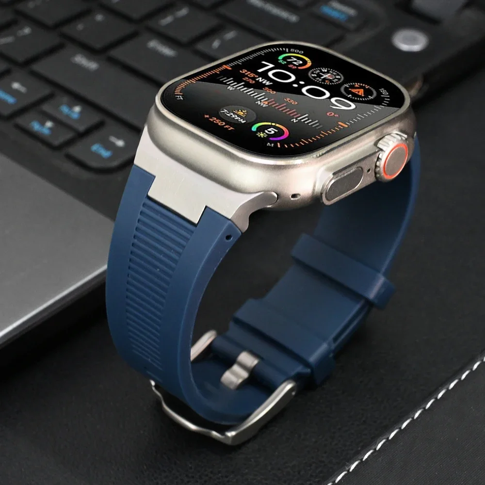 Premium Soft Silicone Watch Strap - Durable Rubber Band for Enhanced Comfort and Style