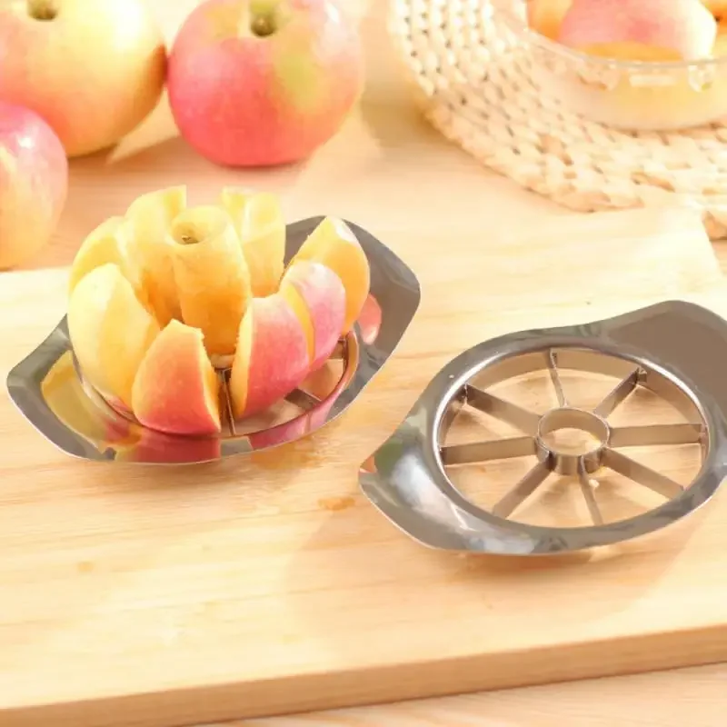 Stainless Steel Apple Cutter Kitchen Accessories Creative Slicer Vegetable Fruit Tool Fruit Split Cutting Kitchen Gadget Tools