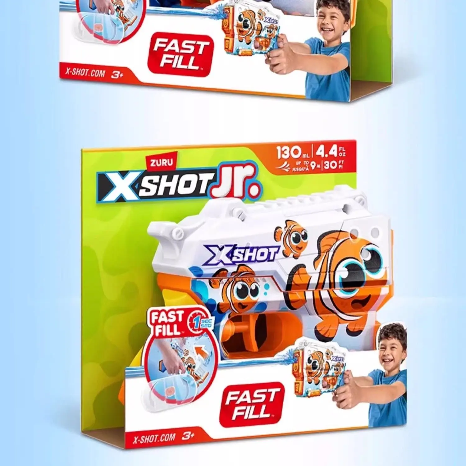 ZURU X-Shot 스킨스 나노 패스트필 워터 블래스터, 1초만에 물을 채울 수 있는 소형 물총 장난감, 어린이 여름 야외 놀이용