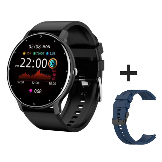 New ZL02 Smart Watch Full Touch Screen Sport Fitness Watch IP67 Waterproof Bluetooth Men Women Smartwatch For Android Ios
