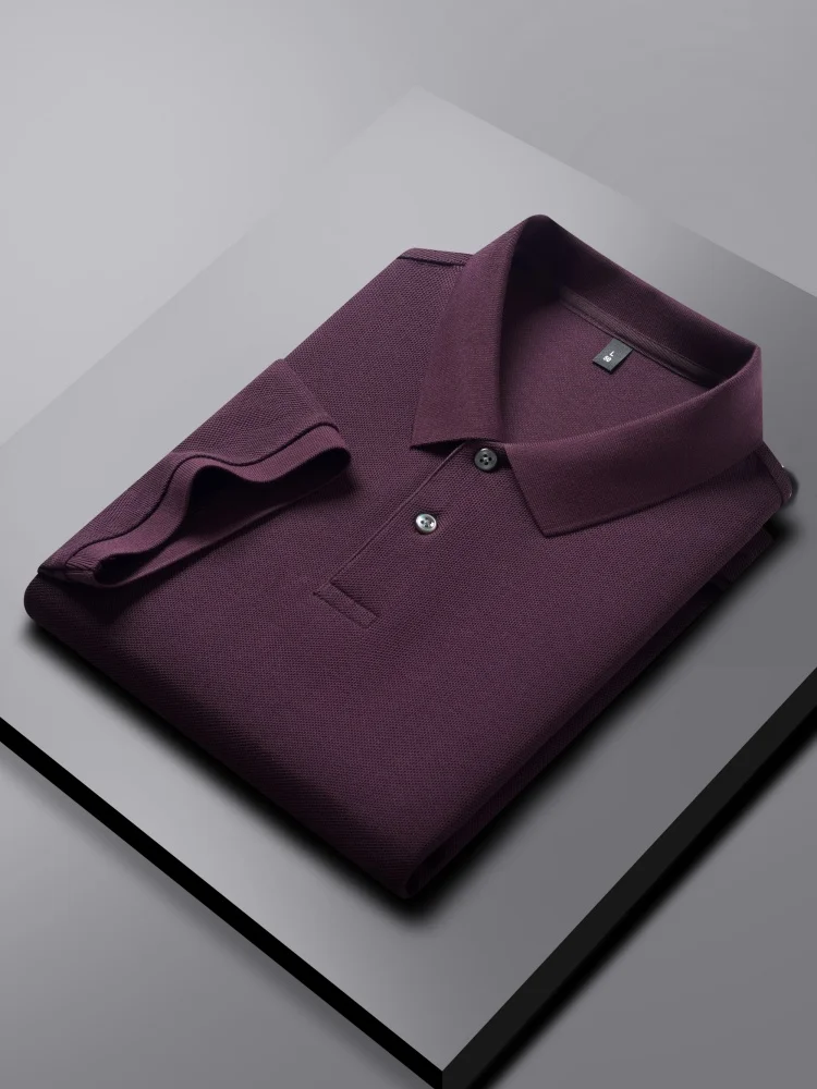 100% pure cotton luxury brand men's short sleeved polo shirt summer fashion stripe classic golf top casual silk business T-shirt 125 S20f71af505ed4fd9bb858dd4a2b637b42