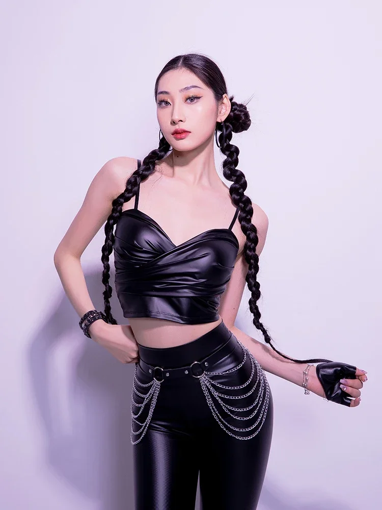 

Latin Dance Suit 2023 New Women's Dance Suit Training Suit Adult Female Top New Fashion Strap Underwear YD62