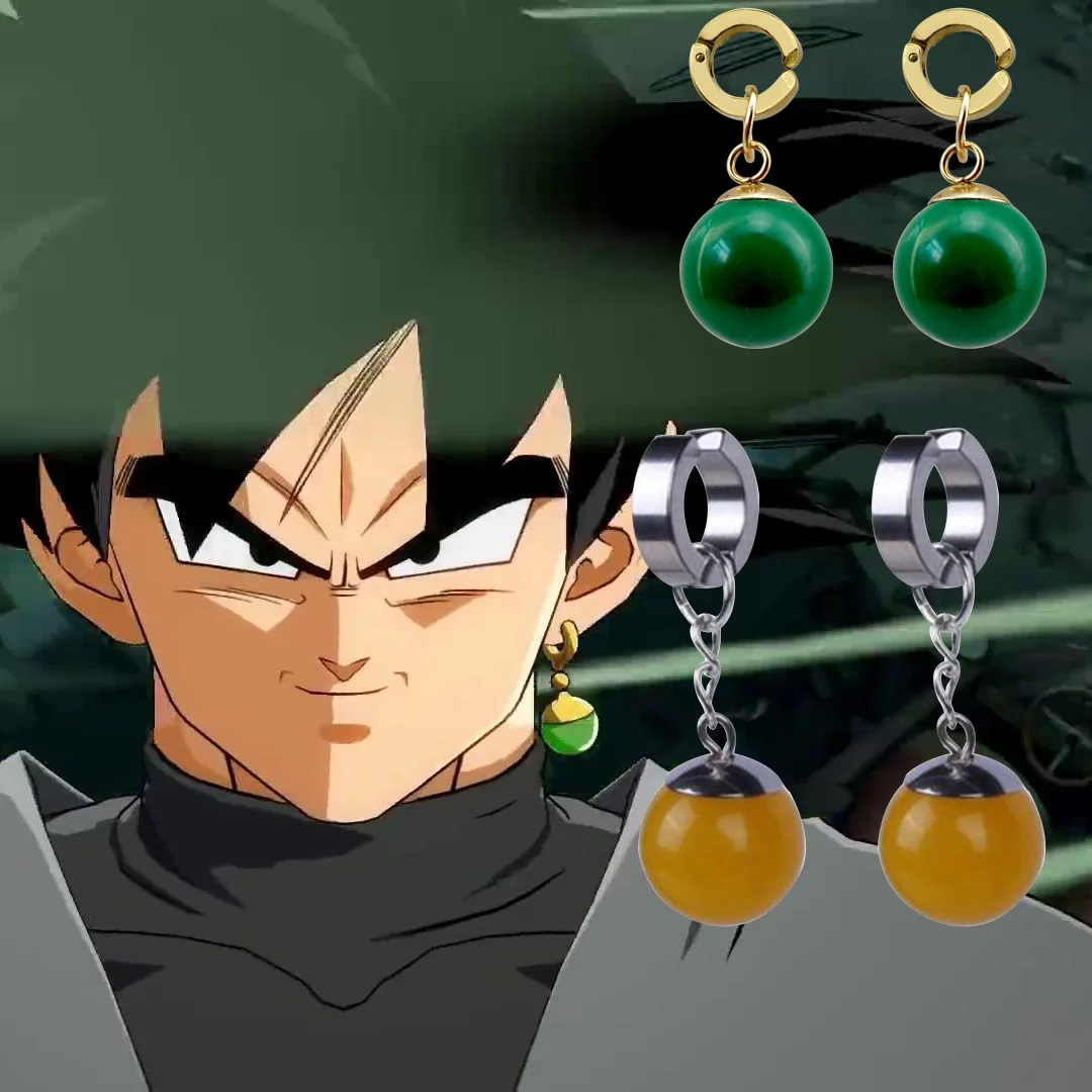 Desbloqueie o poder de Goku, suporte do anel do tempo Zamasu, presente  perfeito para super fãs de anime, brinco Potara de Vegeta - AliExpress