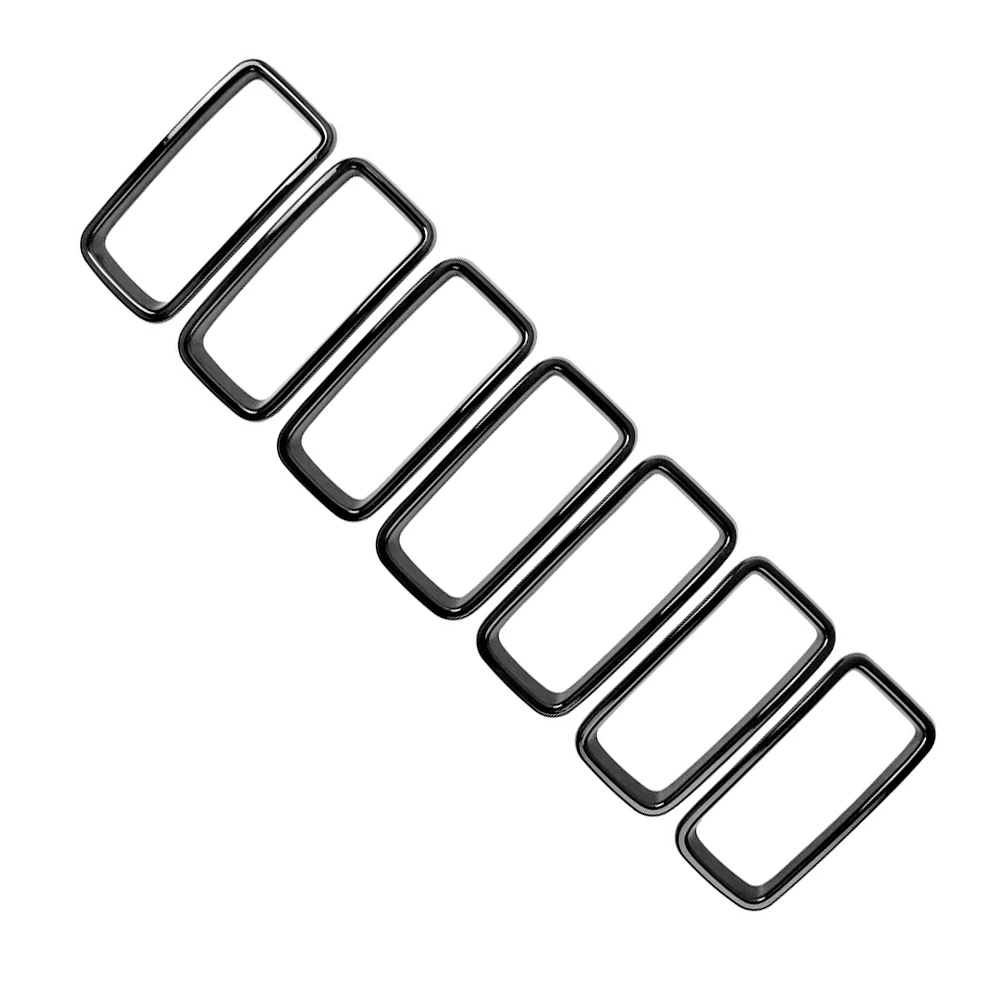 Kit De 7 Insertos De Parrilla Para Jeep Renegade (2019-2024) - Cubierta Decorativa Frontal De Malla - Fácil Instalación Con Adhesivo 3M
