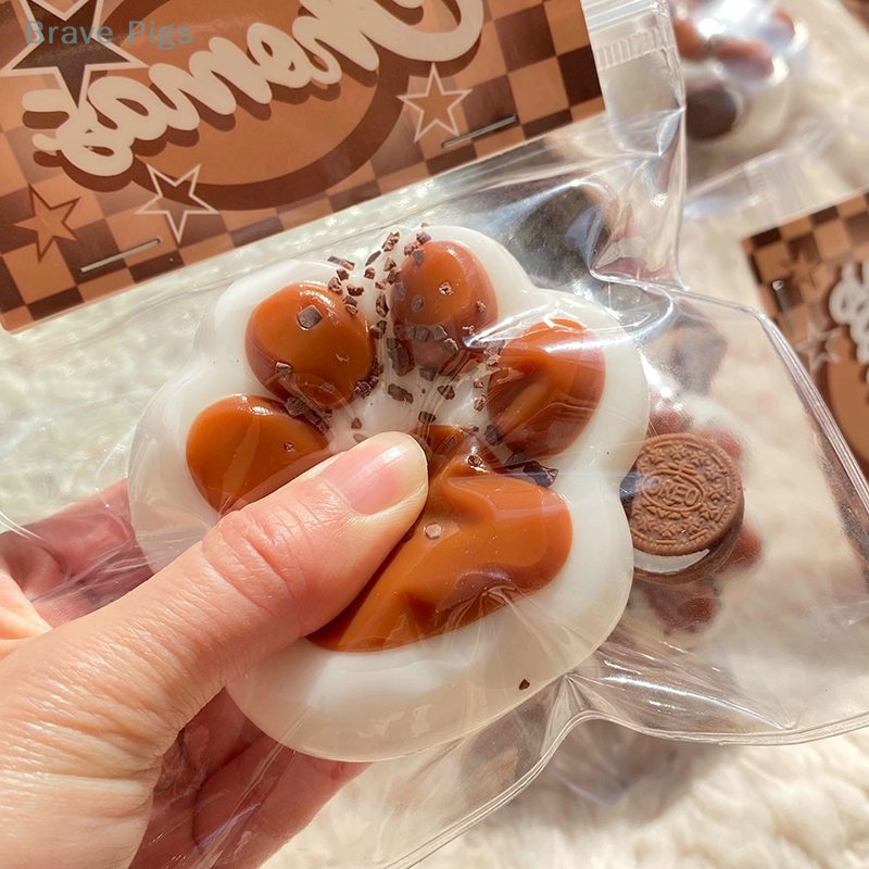 Cute Silicone Mud Feel Cat Claw Toys Slow Rebound Decompression Toy Reduce Stress Decompression Gifts For Kids Sensory Toys