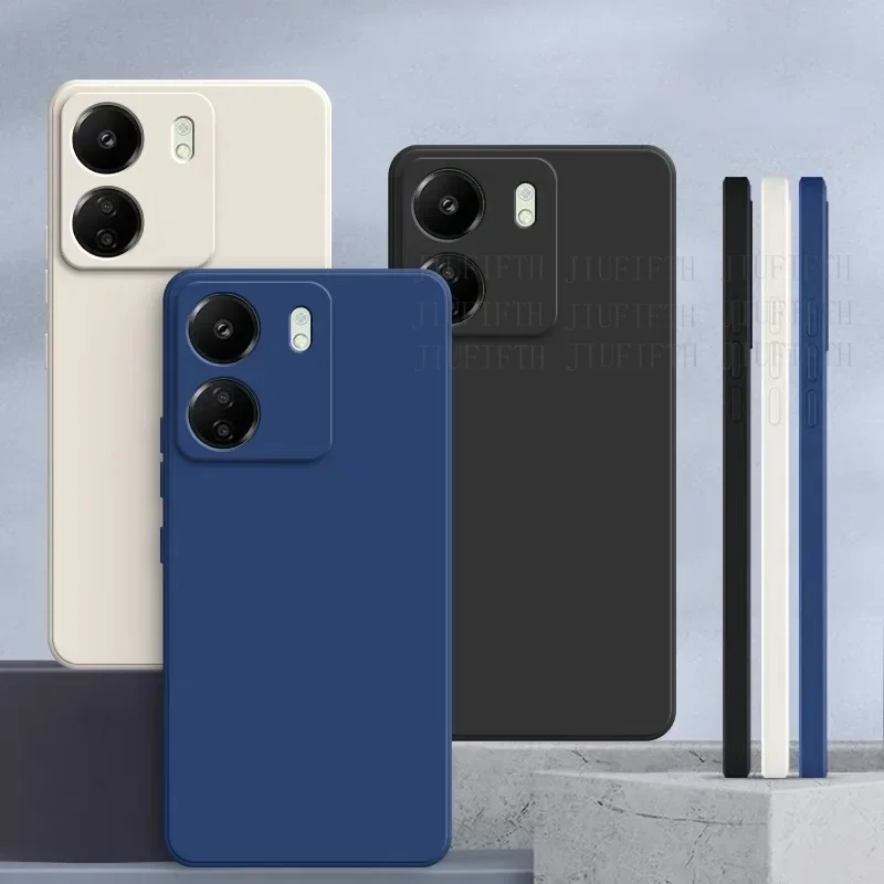 Silicone Soft TPU Matte Phone Case - Solid Color, Thin Design