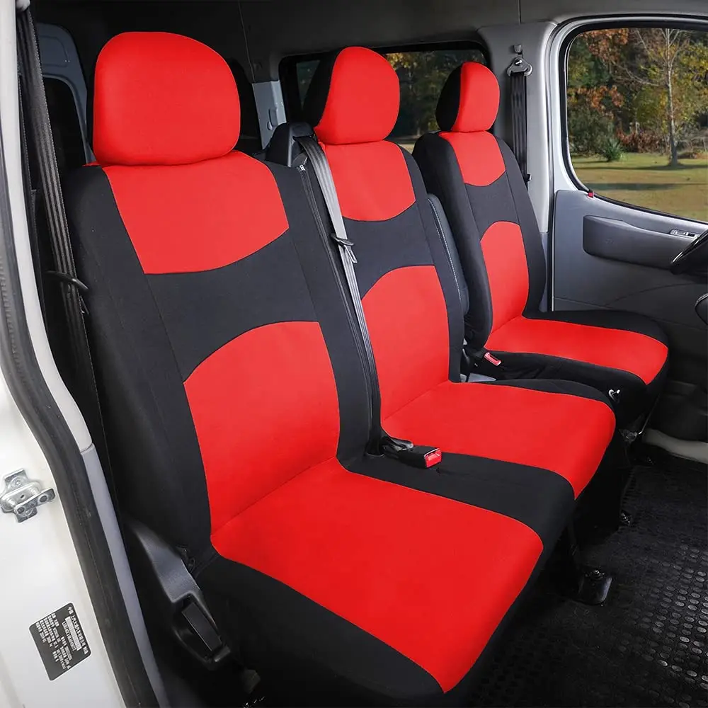 2 + 1 밴 시트는 Opel Antara 용 Mk7 Transit 용 골프 3 용 vivaro 용 범용 맞춤 단일 드라이버 및 이중 승객석 커버
