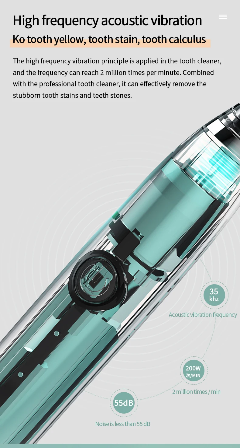 Detartreur Dentaire Détartreur Dentaire électrique, Nettoyeur De Dents, Portable, Sonique, Plaque De Tartre, Détachant, Outils De Blanchiment Des Dents Jet Dentaire Hydropulseur - Foto 10