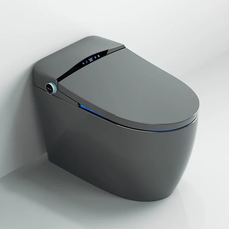 YYHC-2023 Modern color electric toilet flush automatically open smart black smart toilet 3